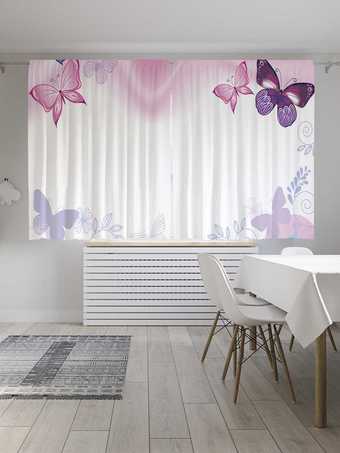 Комплект штор JoyArty Волшебные бабочки Oxford DeLux 1.45x1.8 м (2 шт)