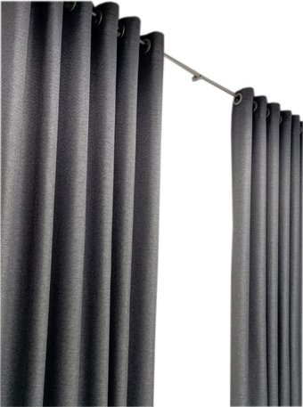 Комплект штор Модный текстиль 06L 112MT391019 (260x150, 2шт, темно-серый)