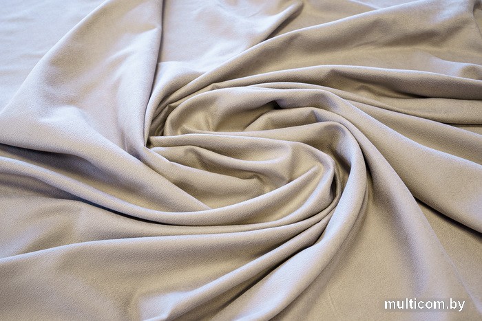 Комплект штор Decoretto Нубук НСС-K17 1.25x2.6 м (светло-серый, 2 шт)