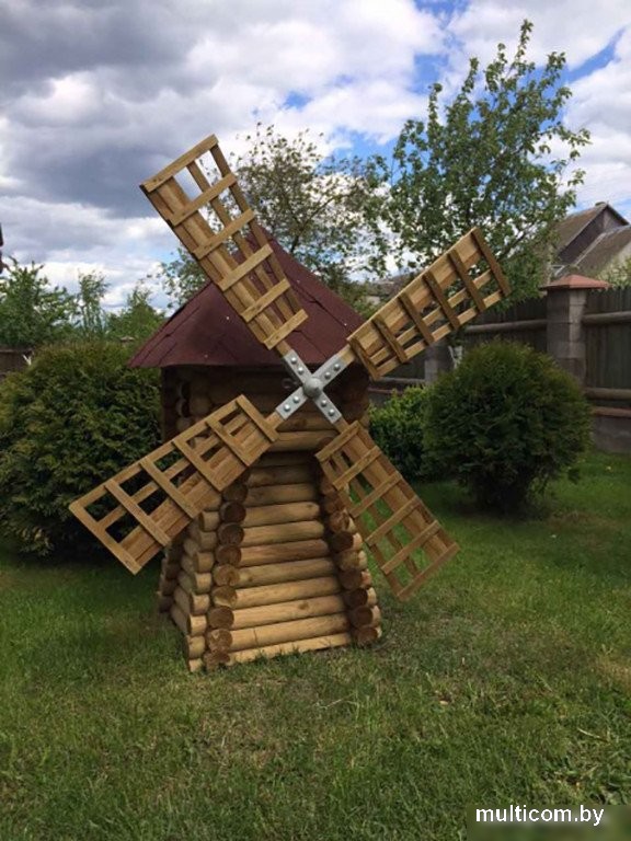Украшение для сада Массив-Древ Мельница №1 700x700xH1400