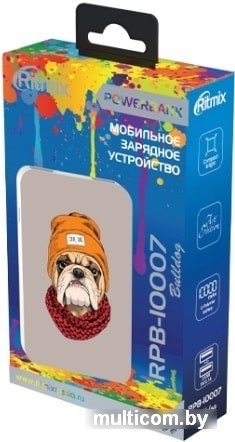 Портативное зарядное устройство Ritmix RPB-10007 (бульдог)