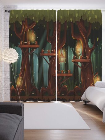 Комплект штор JoyArty Светлячки в банке p_75008 (145x265)