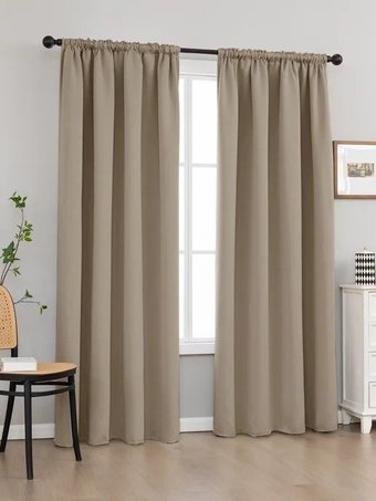 Комплект штор Mio Tesoro Блэкаут 400x260 (2шт, песочный)