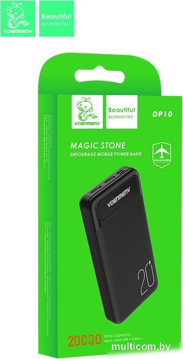 Внешний аккумулятор VDENMENV DP10 20000mAh (черный)