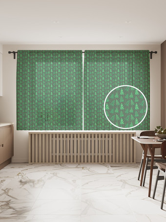 Комплект штор JoyArty Нарядные елочки 1.45x1.8 м tul_185483_145x180 (2 шт)