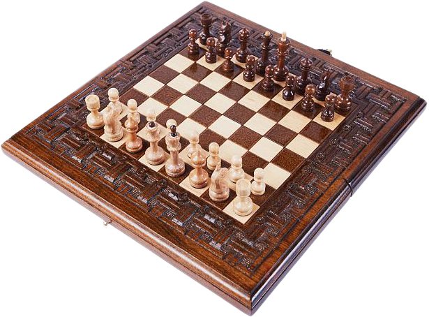 Шахматы/шашки/нарды Haleyan Армянский Орнамент kh137-3