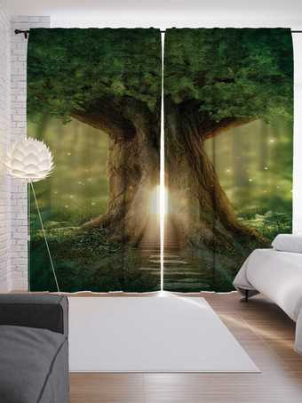 Комплект штор JoyArty Дом в дереве 1.45x2.65 м (2 шт)