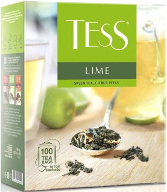 Зеленый чай Tess Lime зеленый Nd-00001852 100 шт