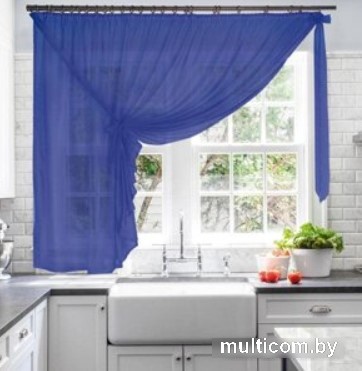 Тюль Nivasan Лейла-12 2.9x1.7 м (синий)