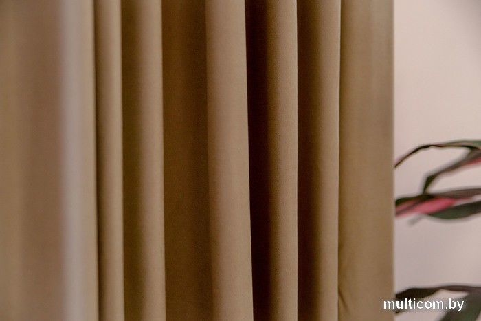 Комплект штор Decoretto Нубук песок пустыни НПП-K6 1.25x2.5 м (песочный, 2 шт)