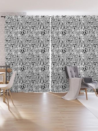 Комплект штор JoyArty Домашние питомцы p_74301 (145x265)