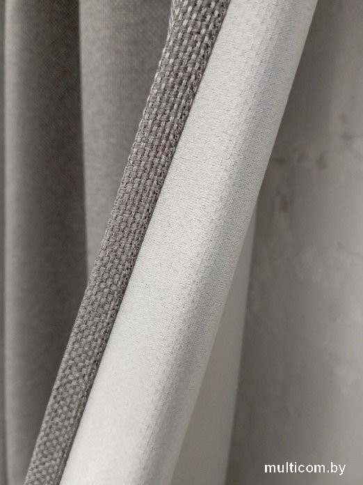 Комплект штор Модный текстиль 06L 112MT6670M28 (250x150, 2шт, средне серый)