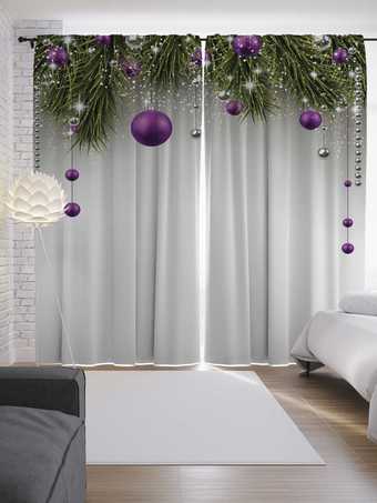 Комплект штор JoyArty Украшение елки 1.45x2.65 м (2 шт)