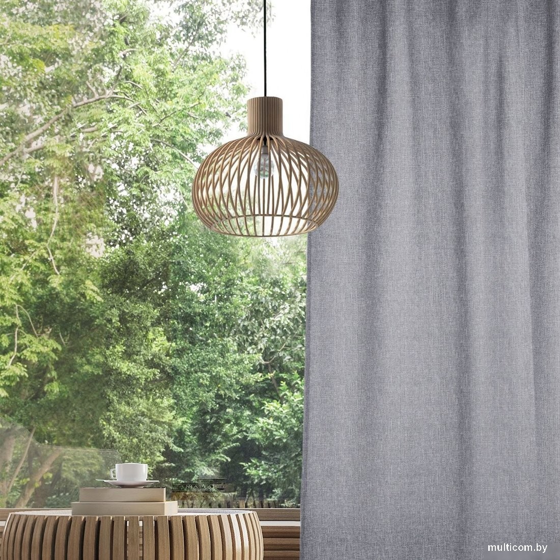 Штора Волшебная ночь Рогожка 200x270 772364 (базальт)