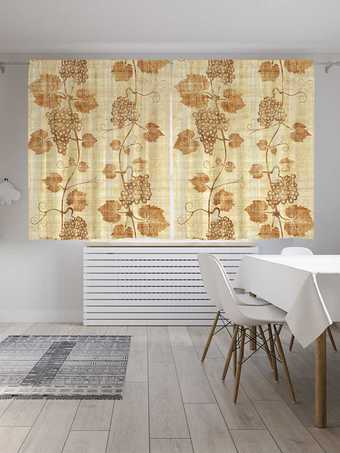 Комплект штор JoyArty Виноградная ветка 1.45x1.8 м p_21596_145x180 (2 шт)