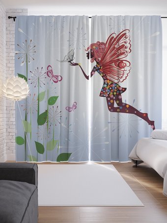 Комплект штор JoyArty Девочка дюймовочка p_62701 (145x265)