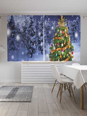 Комплект штор JoyArty Лесная красавица Oxford DeLux 1.45x1.8 м (2 шт)