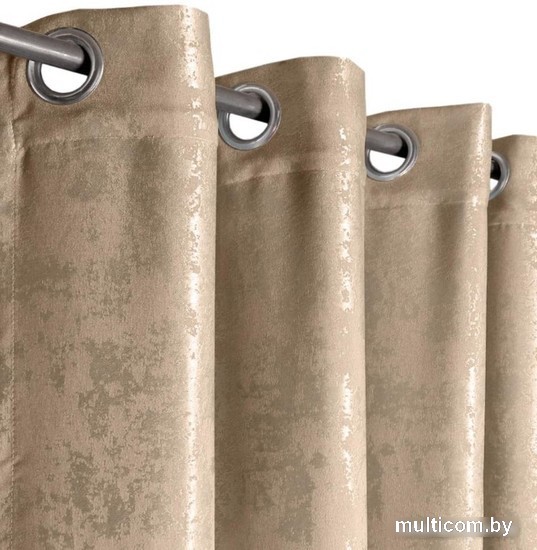 Комплект штор Nivasan Мрамор 23 на люверсах 1.5x2.6 м (бежевый)