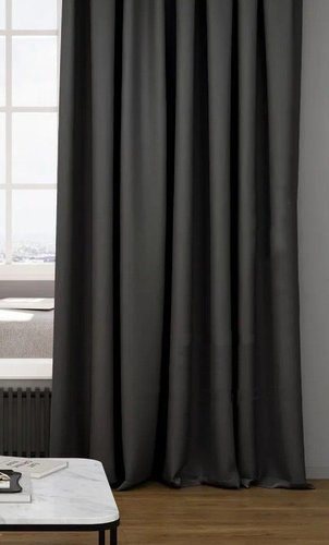 Комплект штор КронасМАрт Блэкаут 200x270 (2шт, антрацит)