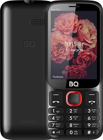 Кнопочный телефон BQ BQ-3590 Step XXL+ (черный/красный)