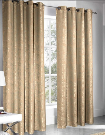 Комплект штор Nivasan Мрамор 23 на люверсах 1.5x2.6 м (бежевый)