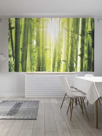 Комплект штор JoyArty Бамбуковый день 1.45x1.8 м pox_12184_145x180 (2 шт)