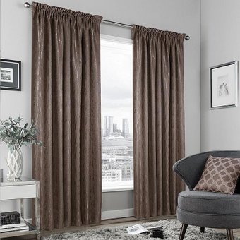 Комплект штор Nivasan Модерн-8 на ленте 150x270 Hg.Md-8 (коричневый)