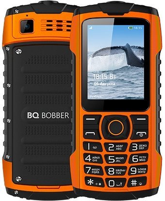 Кнопочный телефон BQ BQ-2439 Bobber (оранжевый)