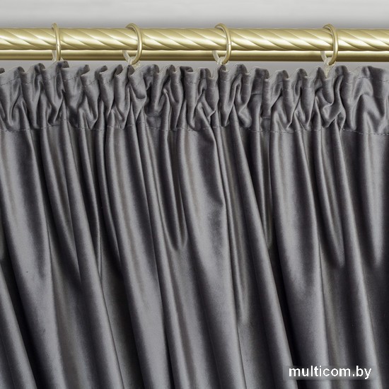 Штора Mio Tesoro Velvet 1.5x2.5 м (серый)