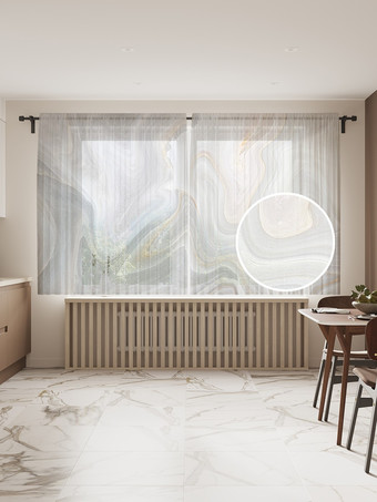 Комплект штор JoyArty Мраморные волны 1.45x1.8 м tul_37017_145x180 (2 шт)