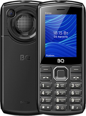 Кнопочный телефон BQ BQ-2452 Energy (черный)