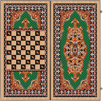 Шашки/нарды РФН Сирия Зеленые rasz60