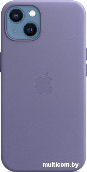 Чехол для телефона Apple MagSafe Leather Case для iPhone 13 (сиреневая глициния)