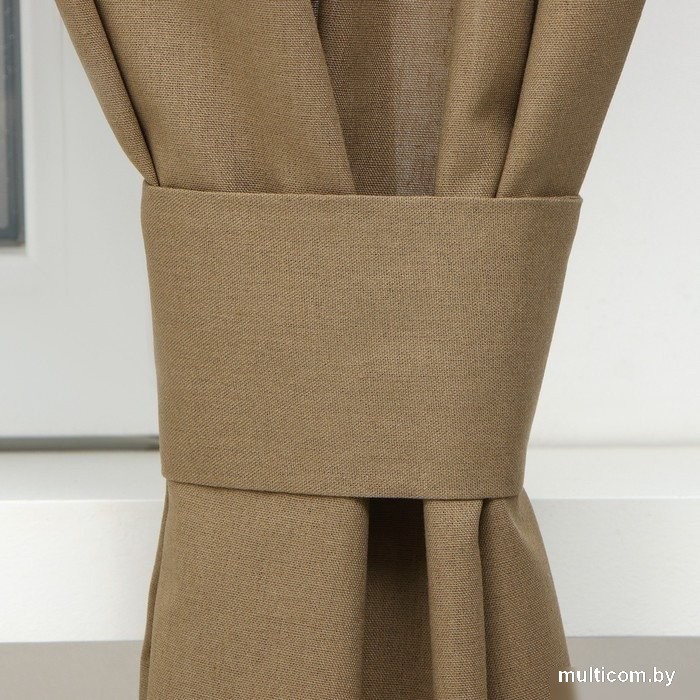 Комплект штор Этель ECO 9631119 (130x180, 2шт, оливковый)