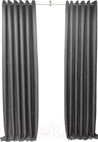 Комплект штор Модный текстиль 01L 112MT391019 (250x150, 2шт, темно-серый)