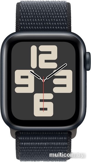 Умные часы Apple Watch SE 2 40 мм (алюминиевый корпус, темная ночь/темная ночь, нейлоновый ремешок)