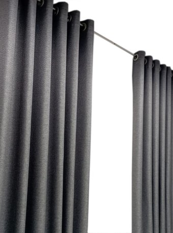 Комплект штор Модный текстиль 03L 112MT391019 (260x150, 2шт, темно-серый)