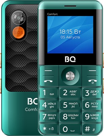 Кнопочный телефон BQ BQ-2006 Comfort (зеленый)